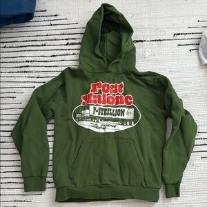 Post Malone 2024 tour Green Hoodie